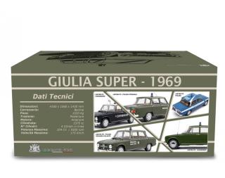 Alfa Romeo Giulia Super 1969 Carabinieri BLU OLANDESE Laudoracing 1:18 Resinemodell (Türen, Motorhaube... nicht zu öffnen!)